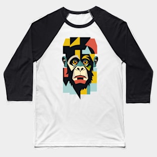 Portrait of Monkey Baseball T-Shirt